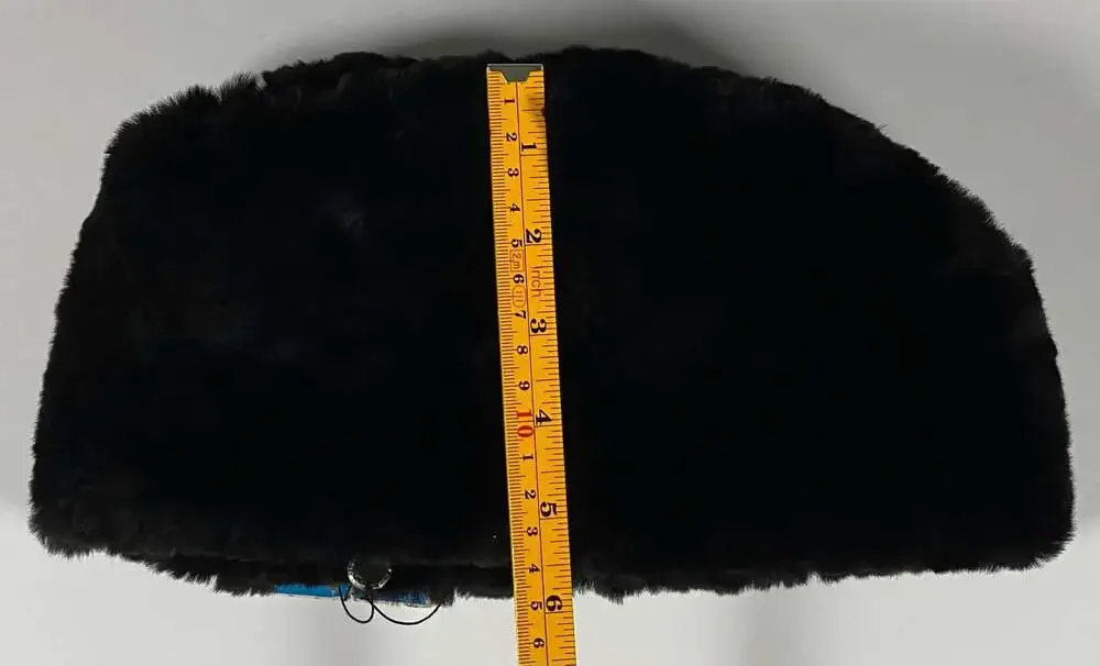 NOS Vintage 1971 Soviet USSR Mouton Fur Hat TRUD Moscow Beryozka Tags Size 59